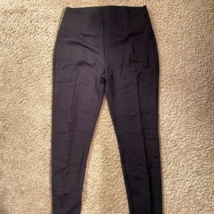 Black leggings with wide waste band